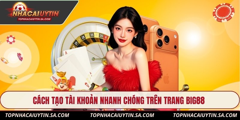 Cách tạo tài khoản nhanh chóng trên trang Big88